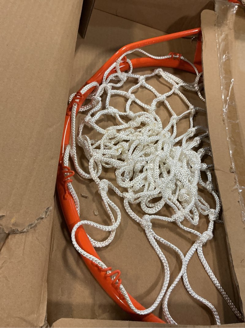 Condition photo showing Good Condition for gosports regulation 18" steel basketball rim - choose from fixed or breakaway - use for replacement or garage mount