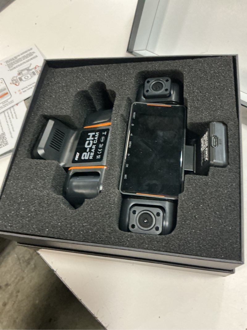 Condition photo showing Good Condition for iiwey n9 5 channel dash cam 360° view, 5.8g wifi-6 with app, free 128gb card, fhd front & rear inside, left, right dash camera for car, 12 ir lights night vision, gps, 24/7 parking mode, g-sensor black