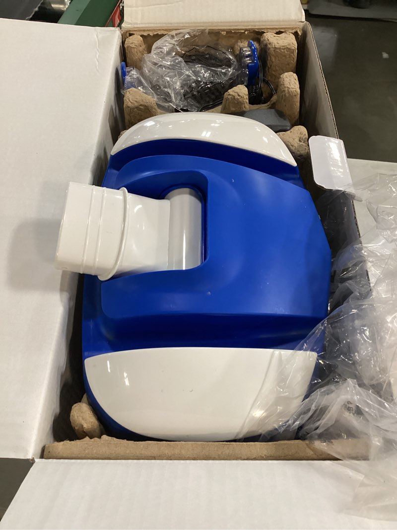 Condition photo showing As Is for pool blaster max cg cordless pool vacuum for commercial grade cleaning & heavy duty power, handheld rechargeable swimming pool cleaner for inground & above ground pool, hoseless design by water tech