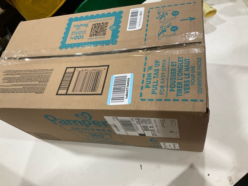 Condition photo showing New/Like New for pampers diapers - cruisers 360 - size 6, 104 count, babyproof up to 100% leakproof pull-on diaper size 6 104