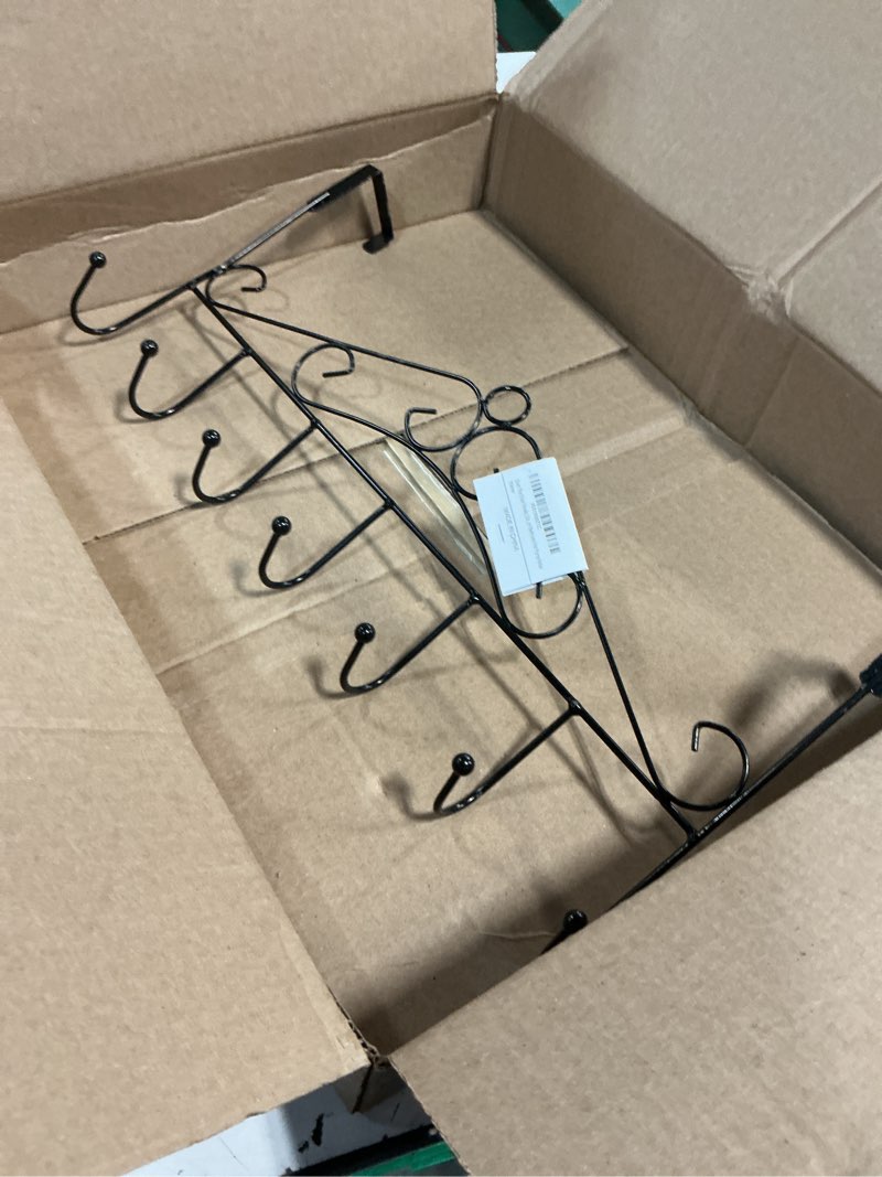 Condition photo showing Good Condition for over the door hooks for hanging, door hanger organizer, over door towel rack hanger coat rack hooks for clothing, anti-rust overdoor organizer rack with 7 hooks for bathroom bedroom hat purse robe 1 pack