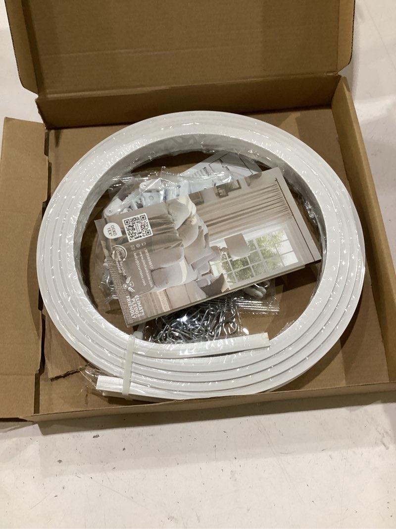 Condition photo showing New/Like New for flexible bendable ceiling curtain track, 9.8ft (3m) curved, pvc, metal, plastic & stainless steel, white, ceiling mounted 9.8 ft white
