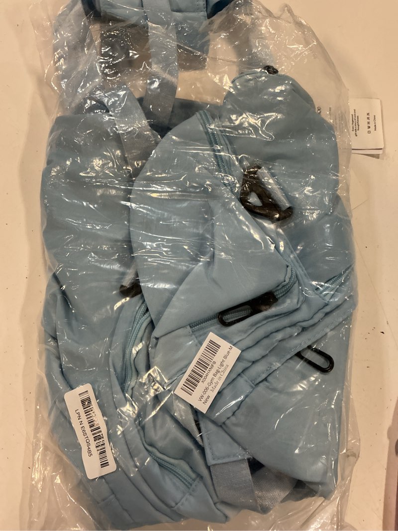 Condition photo showing Good Condition for gifts for daughter, initial gym bags with shoe compartment, dance bag for girls, monogram kid overnight bags, travel duffle tote-birthday gift for sister niece friend (letter m) light blue m