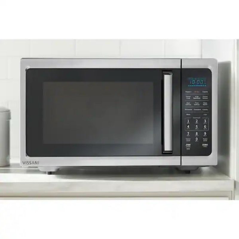 Vissani 1.5 cu. ft. Countertop Convection Microwave in Fingerprint Resistant Stainless Steel with