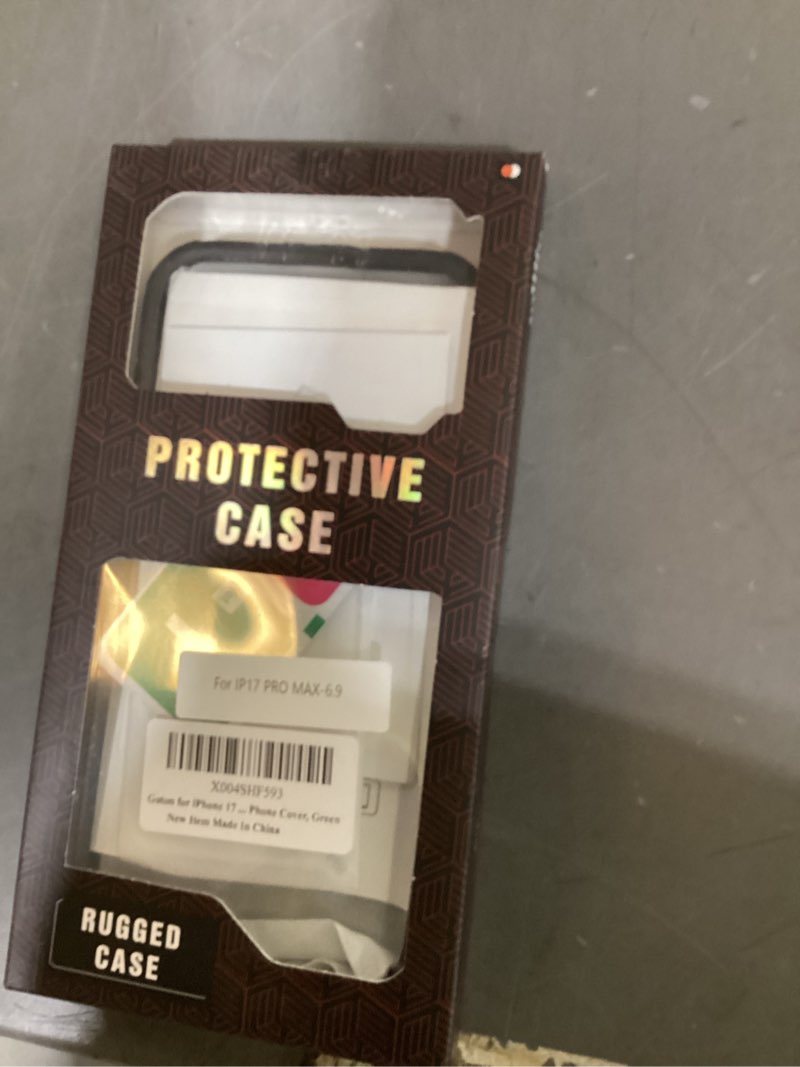 Condition photo showing Good Condition for goton for iphone 17 pro max case with privacy tempered glass screen protector & camera lens protector, compatible with magsafe, invisible kickstand, shockproof phone cover, green iphone 17 pro max green