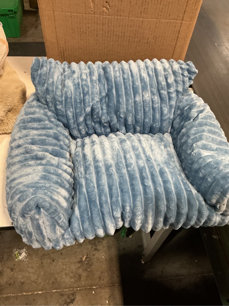 Condition photo showing Good Condition for cute couch bed for pets, supportive cat sofa for indoor cats, small dog sofa bed for small dogs, blue, 24 inches