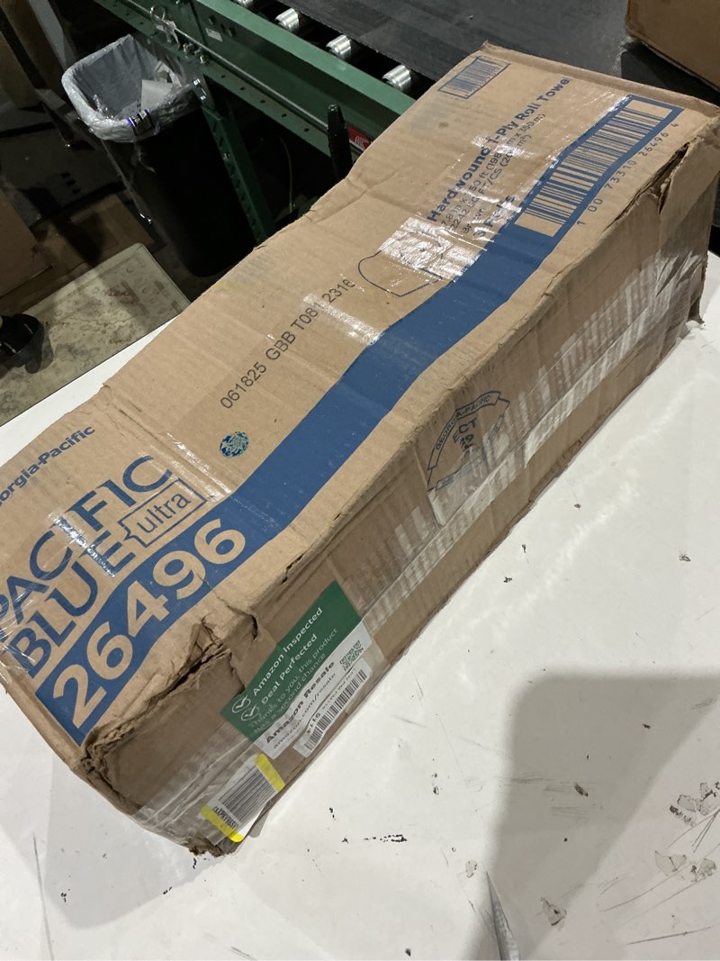 Condition photo showing New/Like New for georgia-pacific pacific blue ultra 8" high-capacity recycled paper towel rolls by gp pro (georgia-pacific); brown; 26496; 1;150 linear feet per roll; 3 rolls per case