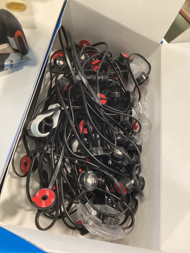 Condition photo showing Good Condition for Enbrighten Vibe Eternity Permanent Outdoor Lights for House, 150ft, 108 RGBWIC LEDs, Close Spacing, 33lm, Color Changing, Christmas, Eave Lighting, Smart App, Works with Alexa, Google Home, 85102