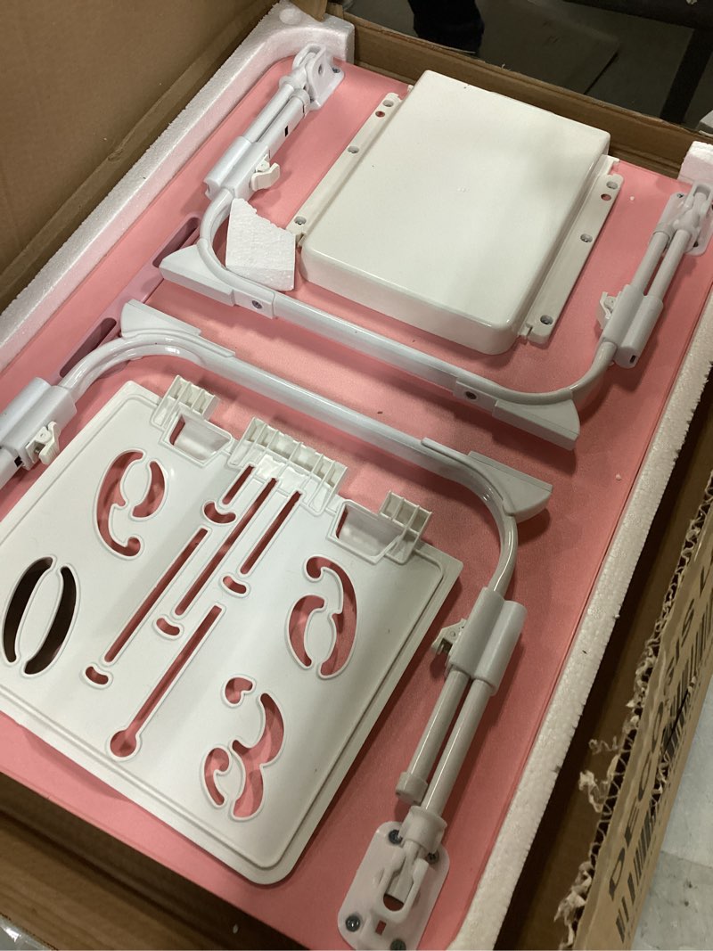 Condition photo showing Good Condition for Bed Desk Height Adjustable, Bed Laptop Table with USB/Storage Drawer/Cup Holder/Tablet Stand/Book Shelf, Foldable Breakfast Tray Portable for Reading Writing, Bed, Sofa & Floor, Wood