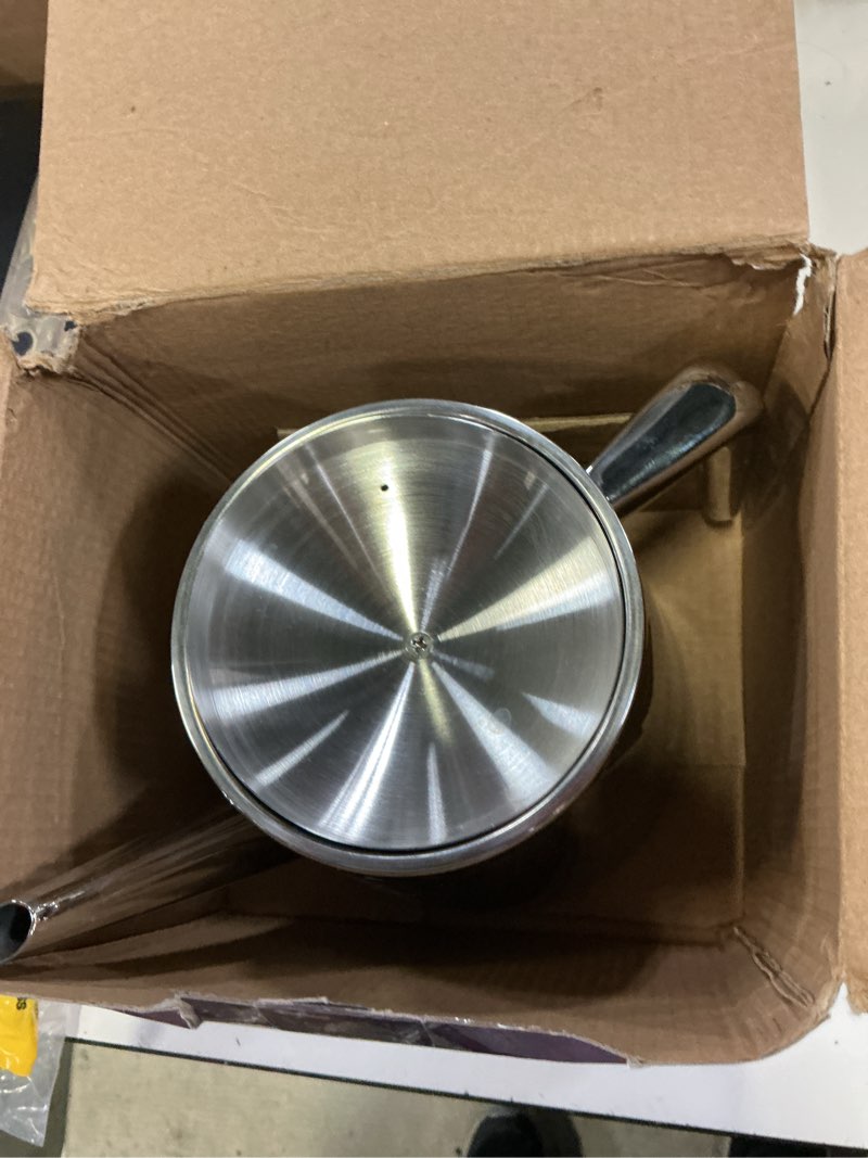 Condition photo showing As Is for 304 stainless steel teapot long strain large capacity teapot with infuser and removable filter for home restaurant office dinnerware accessories drinkware item (1500ml)