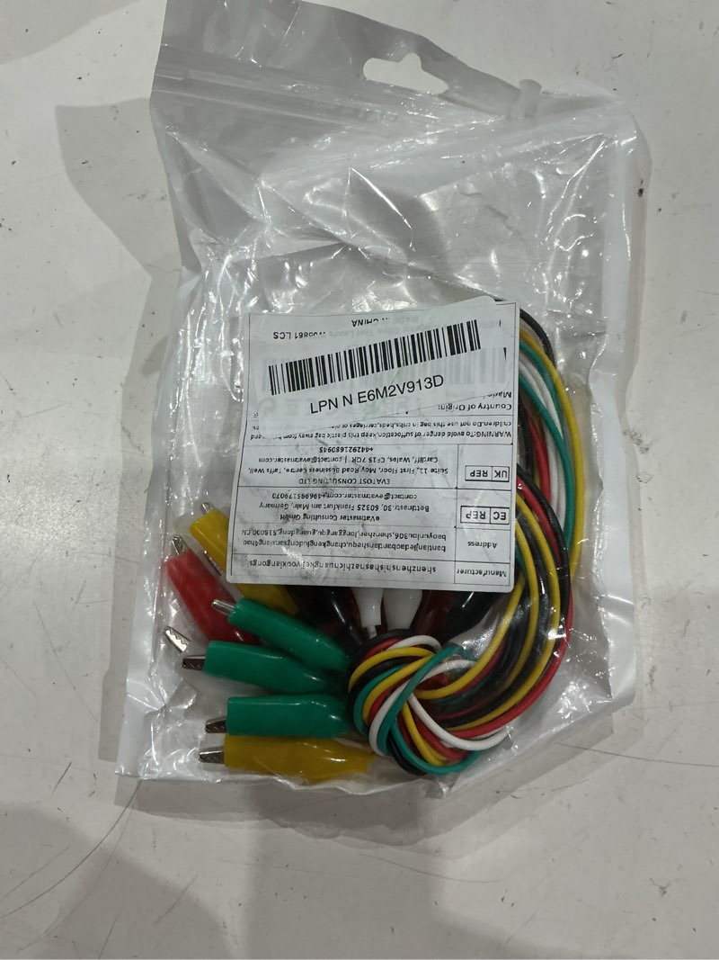 Condition photo showing Good Condition for 10pcs alligator clips electrical preminum test leads with crocodile clips 5 colors testing probes fo