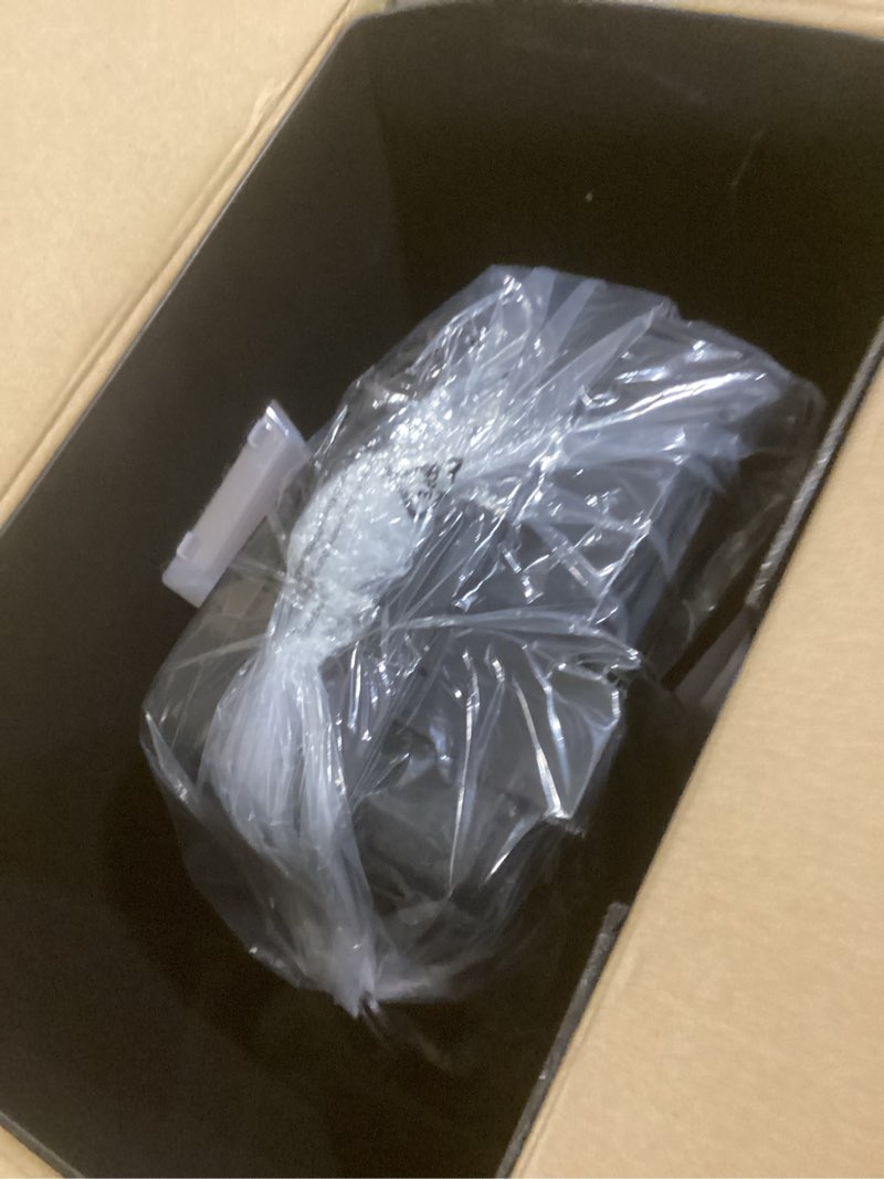 Condition photo showing New/Like New for bonsaii 12-sheet cross cut paper shredder, 5.5 gal home office heavy duty shredder for paper, credit card, mail, staples, with transparent window, high security level p-4 (c275-a) all black crosscut
