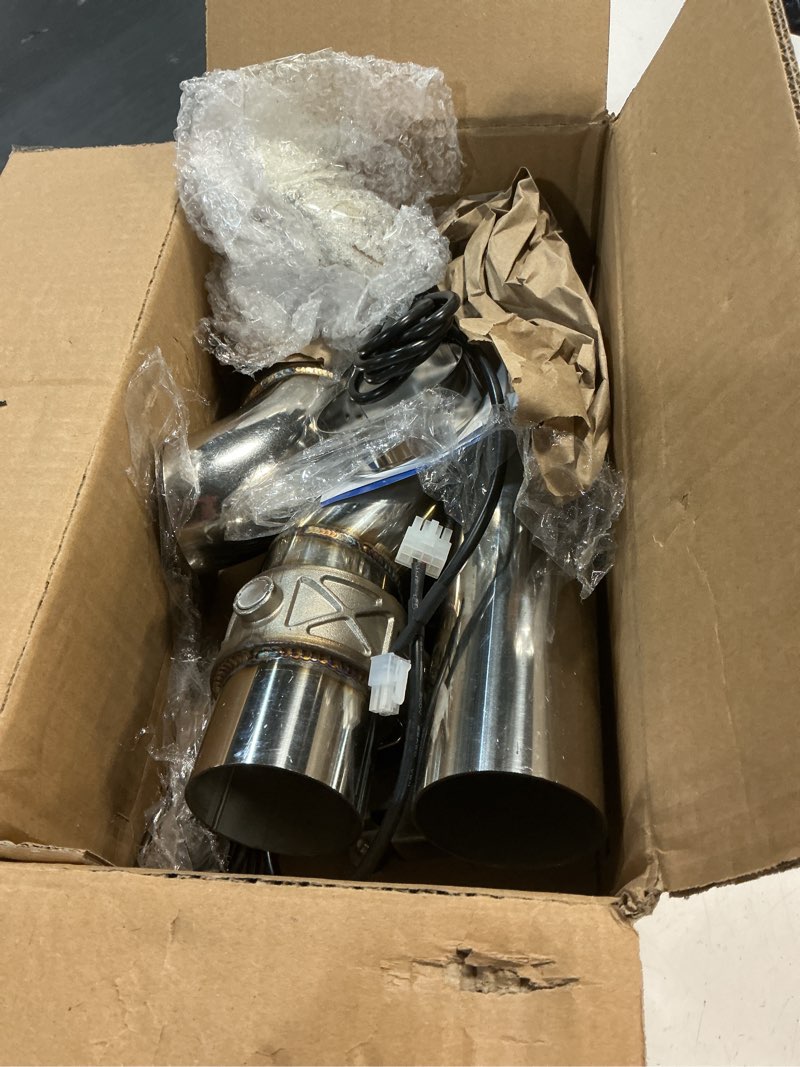 Condition photo showing Good Condition for 2.5 inch electric exhaust cutout with elbow valved muffler valvetronic exhaust valve kit