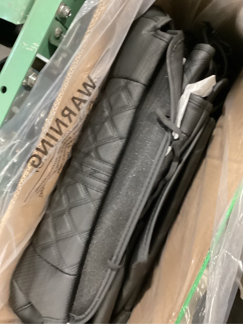Condition photo showing Good Condition for custom seat covers for tacoma 4th gen 2024 2025 2026 double cab sr5/trd sport/trd off-road/sr full set with console covers, waterproof leather back and front seat protectors black black 2024-2026