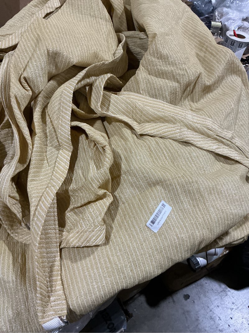 Condition photo showing Good Condition for shademart 24' x 24' x 33.9' beige right triangle sun shade sail canopy smtaprt24, water permeable & uv block, heavy duty, easy install & durable for patio garden backyard & (we make custom sizes) beige 24' x 24' x 33.9'
