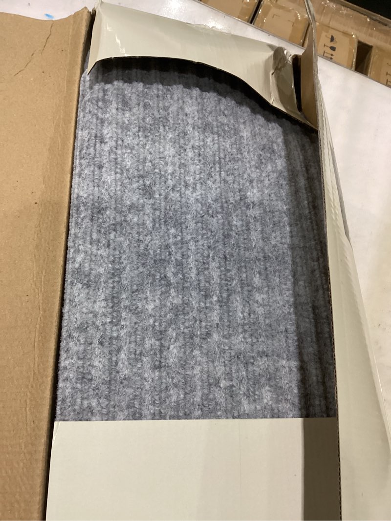 Condition photo showing Good Condition for mbigm 8" x 30" (15 in pack) non-slip carpet stair treads non-skid safety rug slip resistant indoor runner for kids elders & pets with reusable adhesive - light gray - carpet pads for stairs 8" x 30" - 15 pcs light gray