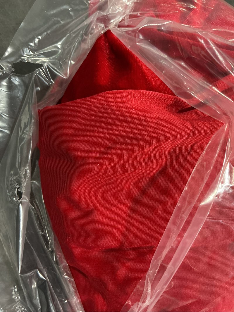 Condition photo showing Good Condition for KKJIAF Red Stretch Velvet Fabric 60 Inch Wide, 5 Yard Soft Stretchy Fabric for Sewing Clothes, Apparel, Costume, Crafts - 90% Polyester 10% Spandex 5Yard Red