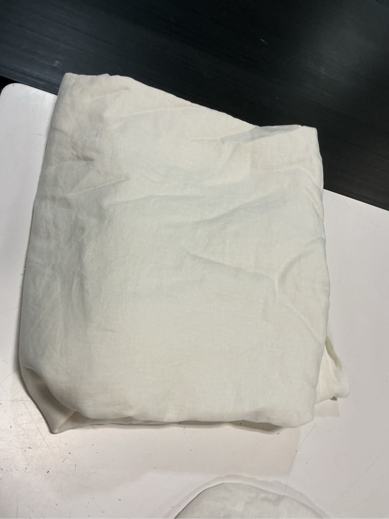 Condition photo showing Good Condition for quince organic brushed cotton duvet cover/king/ ivory