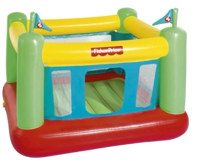 fisher-price indoor bouncer with built-in pump