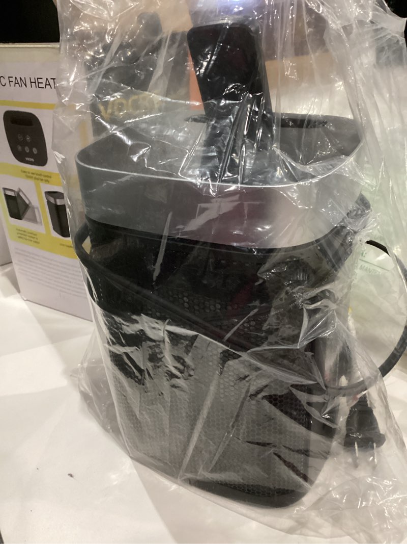 Condition photo showing Good Condition for Small Portable Space Heater for Indoor Use - VOCRS 1500W PTC Electric Heater with Thermostat, Remote Control, 12H Timer, Eco and Fan Mode, Rapid and Safe Heating for Bedroom, Office