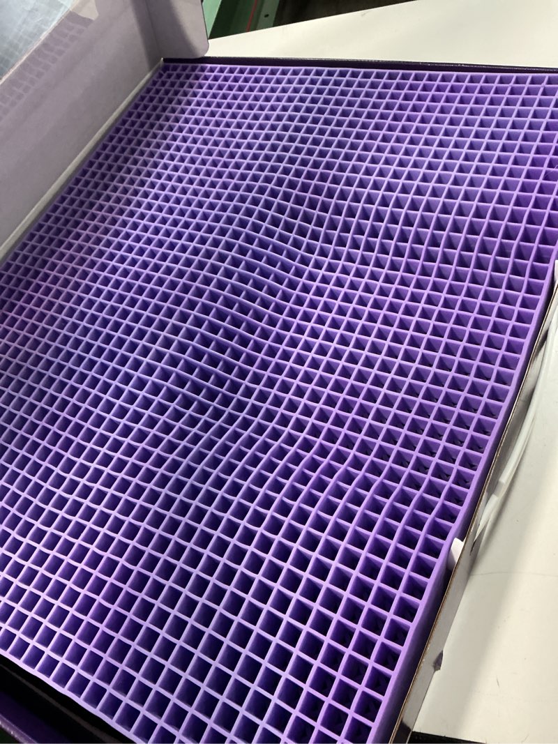 Condition photo showing Good Condition for Purple Ultimate Seat Cushion | Pressure Reducing Grid Designed for Ultimate Comfort | Designed for Gaming | Made in The USA