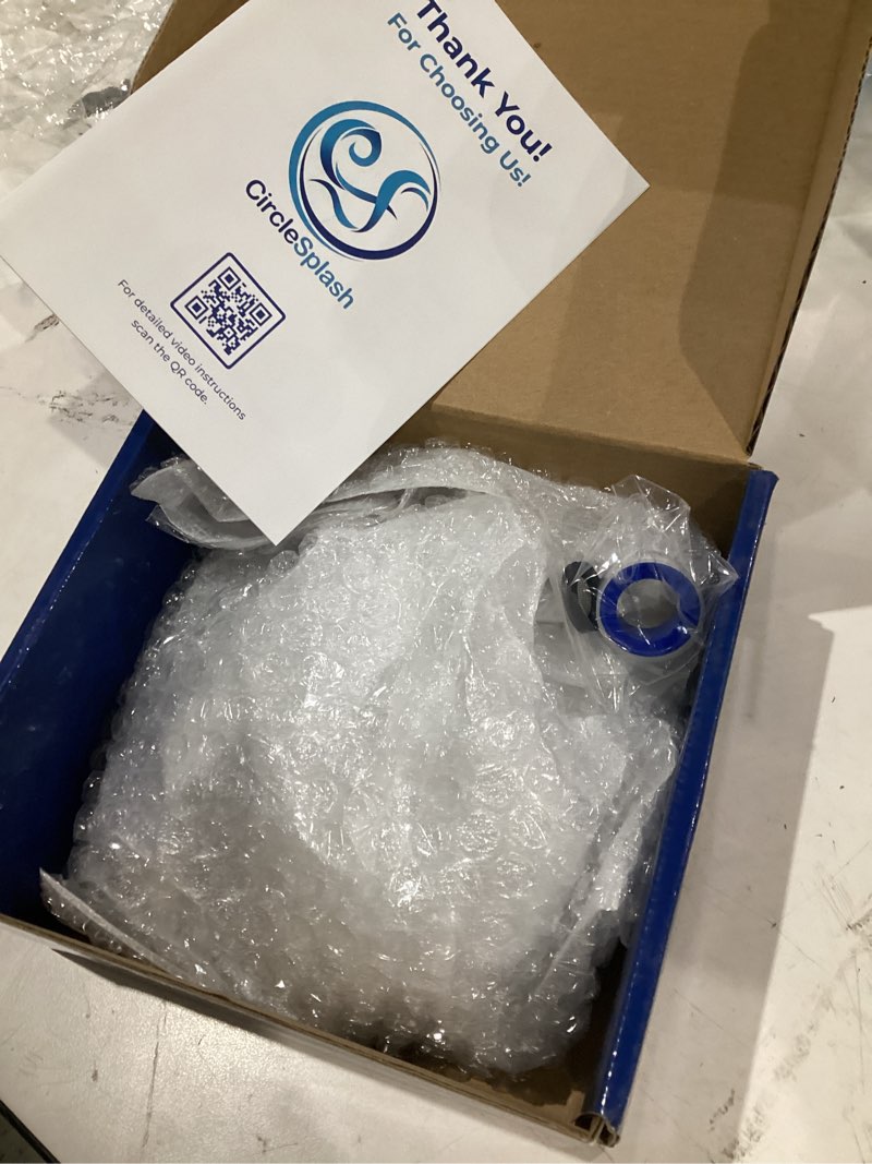Condition photo showing Good Condition for high pressure shower head - anti-clogging silicone nozzles 2.5 gpm removable restrictor - easy to clean and install - includes plumbers tape - 6 inch - (matte black 2.5gpm)