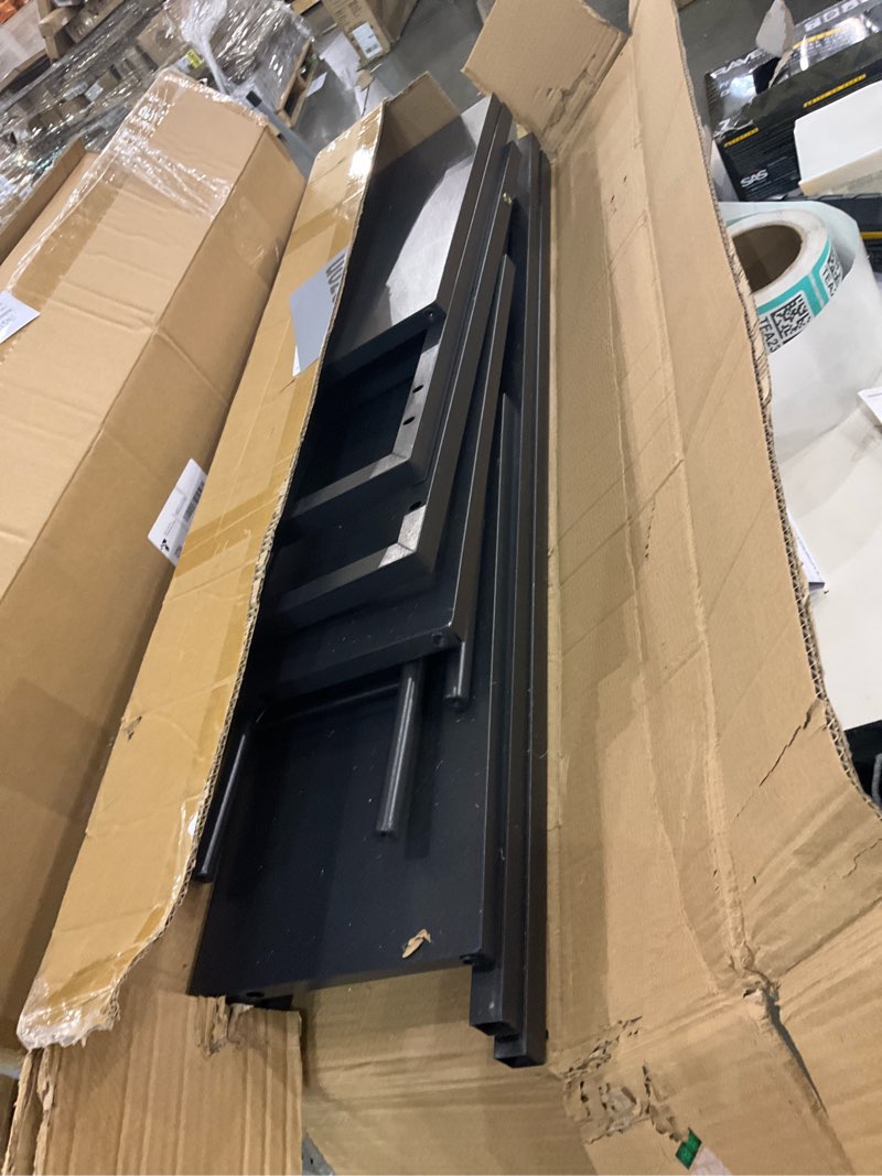 Condition photo showing As Is for Over The Toilet Storage Cabinet, Metal 3 Tier Bathroom Organizer Shelf, Stable Freestanding Above Toilet Stand, Black Black Upgraded Version