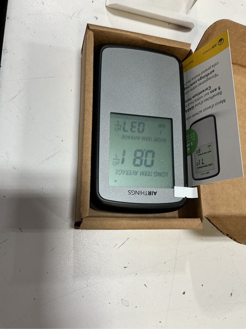 Condition photo showing Good Condition for airthings corentium home radon detector 223 portable, lightweight, easy-to-use, (3) aaa battery operated, usa version, pci/l original