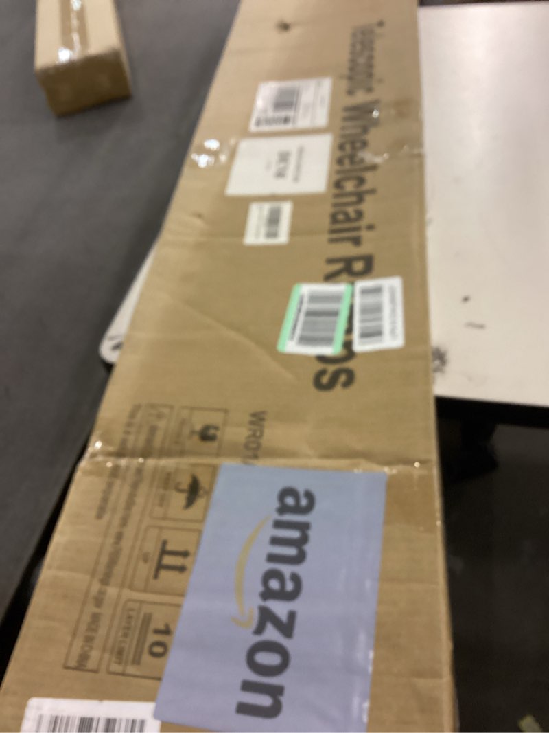 Condition photo showing New/Like New for gardhom 1pair 7ft adjustable wheelchair ramp 84" l x 7.4" w telescopic ramps for wheelchairs 600 lbs portable wheelchair ramps for steps home threshold doorways steps stairs with carrying bag 7ft(can be used as 4ft or 7ft)