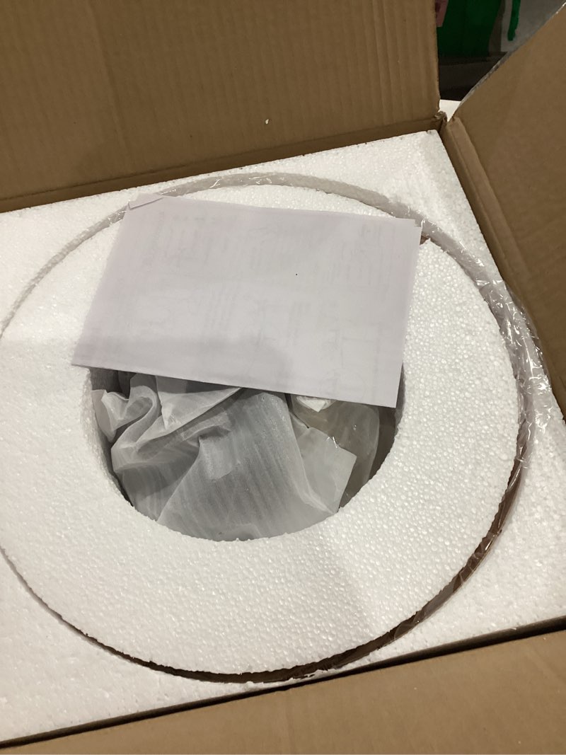 Condition photo showing Good Condition for 13.8" Large Pendant Light Fixtures, Dome Black and Gold Pendant Lights,Adjustable Pendant Lamps for Dining Room,Kitchen Island Black and Gold + 13.8in