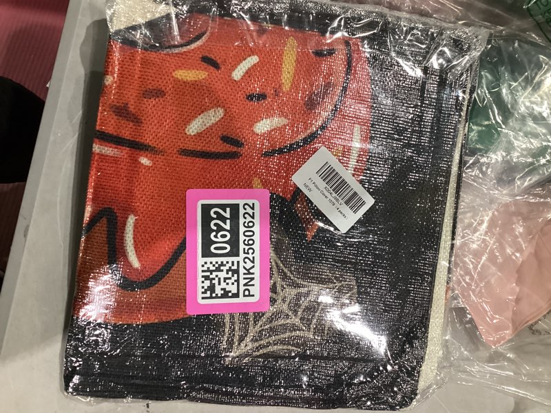 Condition photo showing New/Like New for Halloween Dessert Decorative Throw Pillow Covers 18 x 18 Set of 4, Trick or Treat Donut Cupcake Candy Porch Outdoor Home Decor, October 31 Spooky Ghost Bats Couch Cushion Case