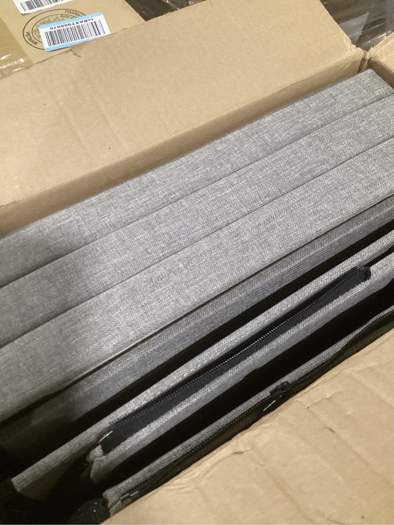 Condition photo showing Good Condition for love's cabin dog stairs for high bed 18" h, foldable pet stairs for small medium or large dogs puppy with storage for bed or couch, cat dog steps ramp with zip up to 200 lbs, solid grey, 3 steps solid grey 3 29.5"dx17"wx17.7"h