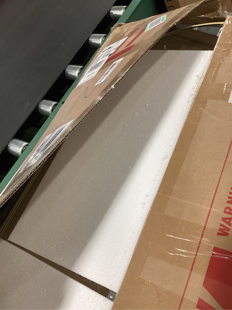 Condition photo showing Good Condition for Arch Bathroom Mirror, 24x36 Inch - Wall Mounted Vanity Mirror with Aluminum Alloy Frame - Ideal for Living Room, Bedroom, Bathroom, and Entryway, Hanging or Leaning, Gold