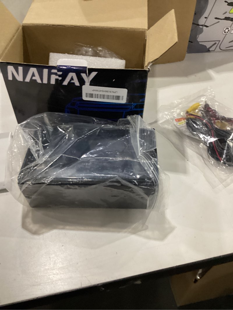Condition photo showing New/Like New for Naifay Double Din Car Stereo Compatible with Apple Carplay and Android Auto, 7 inch HD Touchscreen Car Radio Car Audio Receivers, Bluetooth, Backup Camera, Mirror Link, USB/AUX/TF/Subwoofer, FM Radio with CarPlay & Android Auto