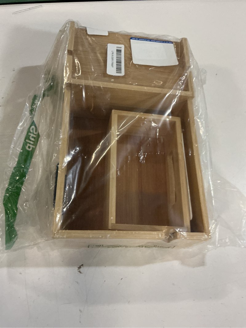 Condition photo showing Good Condition for zoofox bamboo charging station for multiple devices, desk docking station with removable divider slots and drawer, bedside charging station compatible with smartphone, tablet, laptop, earphone