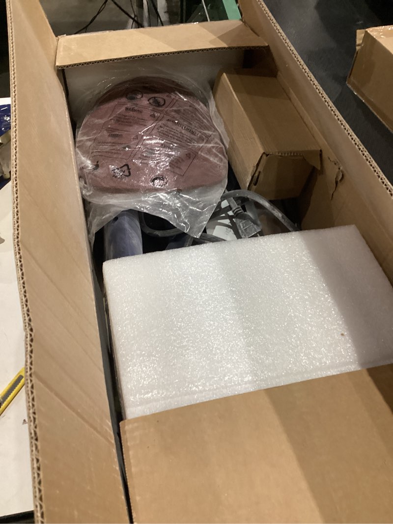 Condition photo showing Good Condition for Drywall Sander, 2025 Upgraded 8-Amp Popcorn Ceiling Removal Tool with 7 Variable Speed 800-1800RPM, Drywall Sander with Vacuum Dust Collector with Extendable Handle, LED Light,12pcs Sanding Discs,Blue