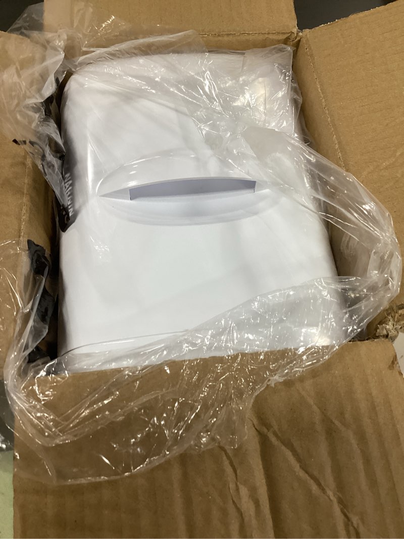 Condition photo showing Good Condition for Antarctic Star Mini Compact Refrigerator with Gaming Light, 4L Capacity/6 Cans Portable Mini Fridge, for Bedroom,Car,Office and Dorm, Small Cooler for Cosmetics, Beverage and Food, White WHITE Only Cooler
