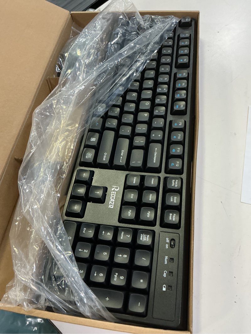 Condition photo showing Good Condition for reccazr tk18 tkl mechanical gaming keyboard rgb rainbow backlit compact wired keyboard with roller controller and anti-ghosting for windows pc (87 keys, red switches)