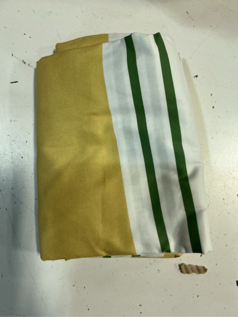 Condition photo showing Good Condition for merryword queen size pillowcases, 100% cotton pillow cases, yellow and green striped pillowcases, soft breathable ribbon stripe pillow covers, set of 2 queen (20''x30'') ribbon stripe-yellow