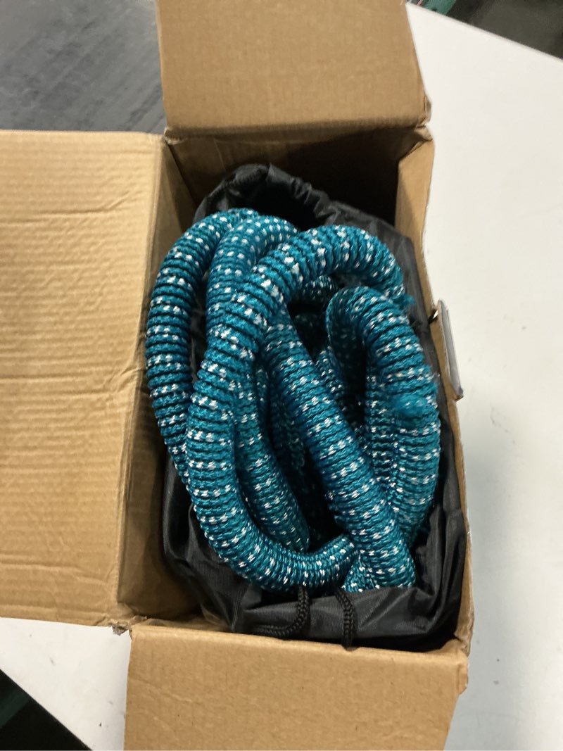 Condition photo showing As Is for 75 ft expandable garden hose - kink free flexible water hose 75ft with 10 pattern spray nozzle, 3/4 solid brass connectors, retractable latex core - lightweight expanding hose blue 75ft