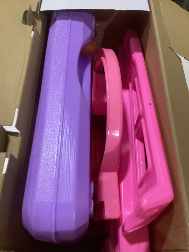 Condition photo showing New/Like New for Toddler Pink Basketball Hoop for Age 1-3, Adjustable Kids Basketball Hoop with 3 Balls Indoor Outdoo