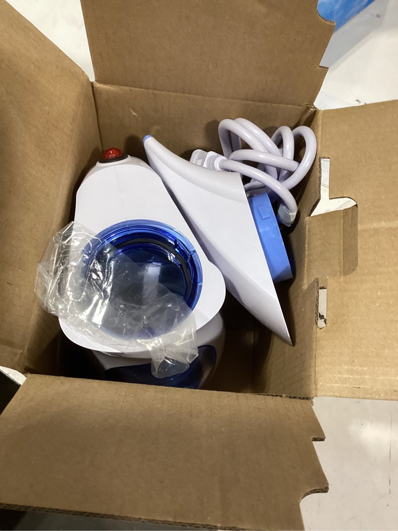 Condition photo showing Good Condition for HiLIFE Steamer for Clothes, Portable Handheld Clothing Steamer, 240ml Big Capacity, 700W, Strong Power, Fabric Quick Wrinkle Remover with Brush for Home, Office, Travel (ONLY 120V) -Blue 1-Blue