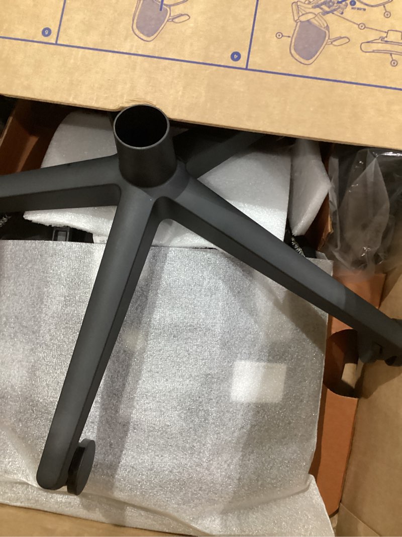 Condition photo showing Good Condition for haworth breck office chair - ergonomic desk seat with height-adjustable lumbar support, black trim, and 4d-arms (coal) coal black trim