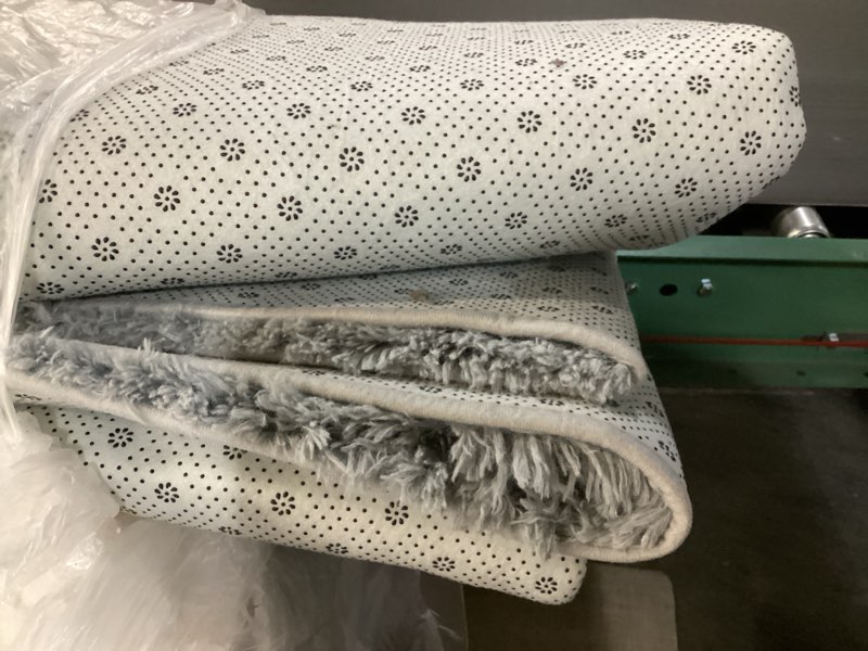 Condition photo showing Good Condition for Andecor Soft Fluffy Bedroom Rugs, 6 x 9 Feet Indoor Shaggy Plush Area Rug for Boys Girls Kids Baby College Dorm Living Room Home Decor Floor Carpet, Grey