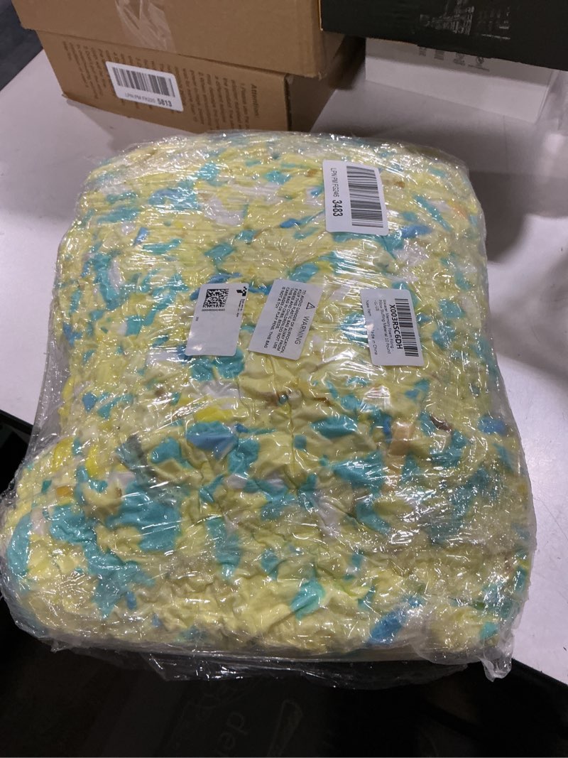 Condition photo showing New/Like New for Shredded Memory Foam Filling 10lbs for Bean Bag Filler, Pillow Stuffing Cushion Arts Crafts Refill, Without Added Gel Particles, Premium Soft and Great for Stuffing, Multi Color and Shape Multi Color 10 Pound (Pack of 1)