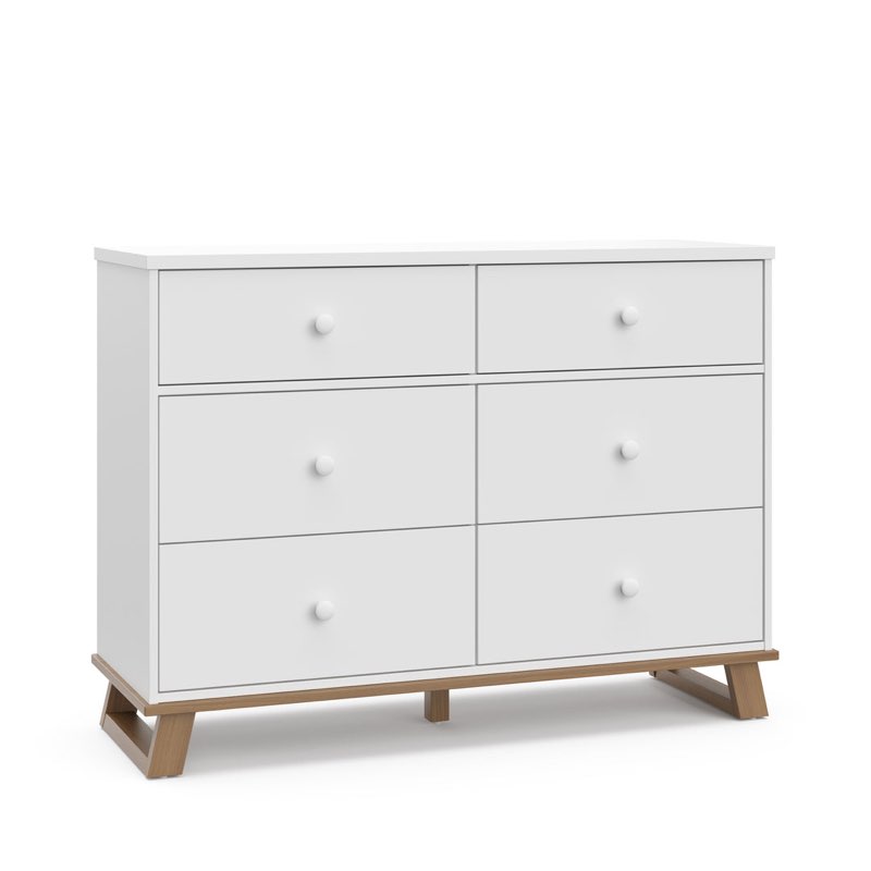 Modern 6 Drawer Double Dresser