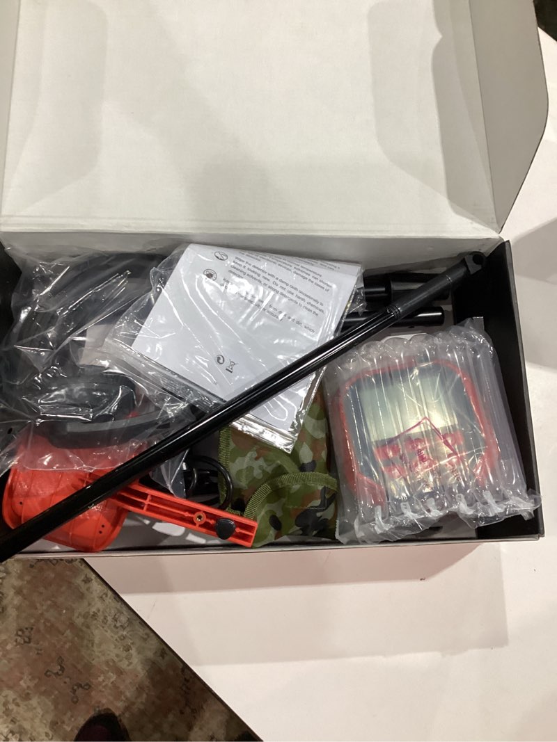 Condition photo showing Good Condition for 2026 latest metal detector for adults, professional waterproof & adjustable stem, higher accuracy gold detector with lcd, advanced dsp chip, 2.26 pounds lightweight suitable for beach and backyard red