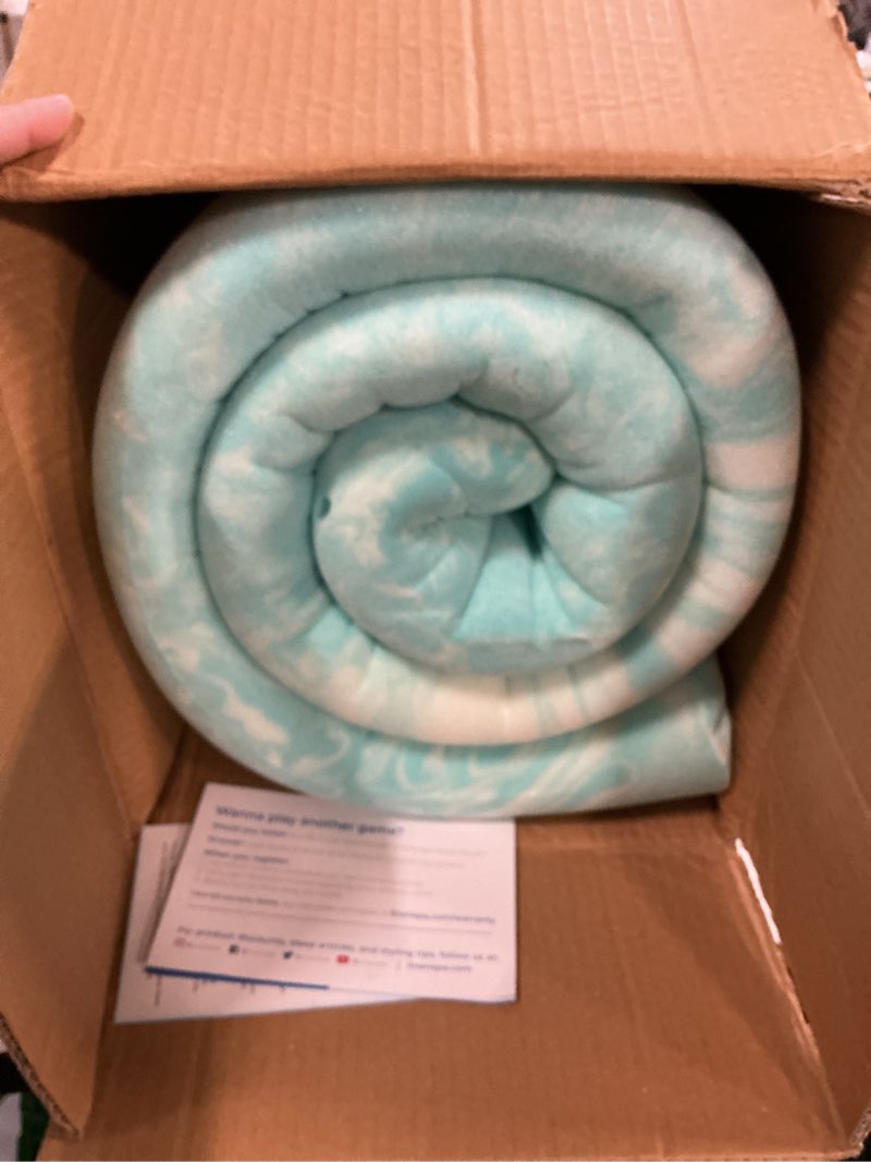 Condition photo showing Good Condition for Linenspa 3 Inch Gel Swirl Memory Foam Mattress Topper – Cooling Gel Infused – Pressure Relieving Bed Topper - Mattress Pad – CertiPUR Certified - Full Size Full 3 Inch Swirl Gel