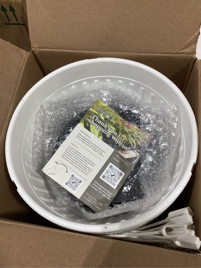 Condition photo showing Good Condition for landmark plaics 10 inch imperial plastic hanging basket (white, 5) white 5