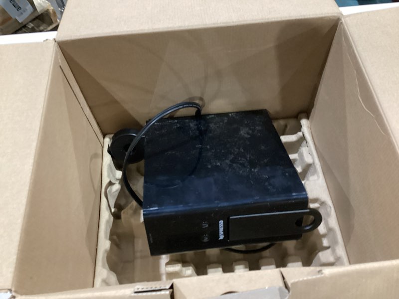 Condition photo showing As Is for nespresso essenza mini espresso machine by breville with milk frother,20.3 fl oz, piano black